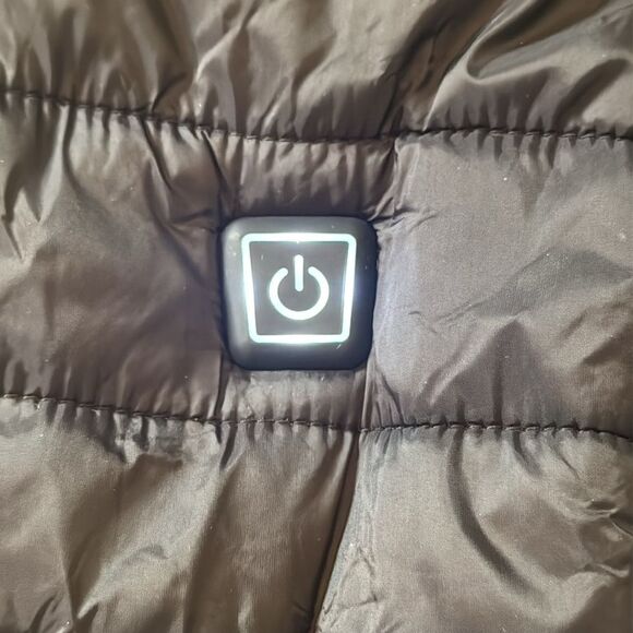 Unisex Black Quilted Puffer Heated Vest Zip Front Size XL NEW - Picture 12 of 16